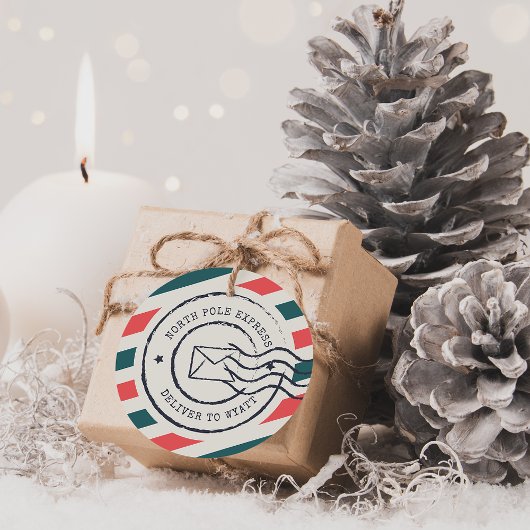 パーソナライズされたヴィンテージ北極ギフト表現ラベル フェイバータグ