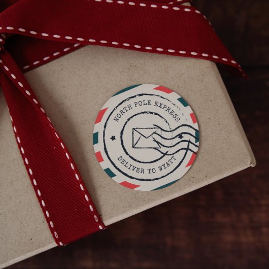 パーソナライズされたヴィンテージ北極表現 ラウンドシール