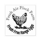 パーソナライズされたヴィンテージ卵スタンプ セルフインキングスタンプ (デザイン)