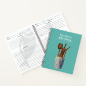 パーソナライズされたヴィンテージ台所用品レシピ ノートブック (内部)