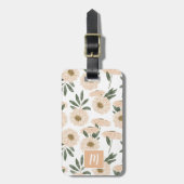 パーソナライズされたヴィンテージ夏開花 ラゲッジタグ (正面縦)