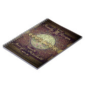 パーソナライズされたヴィンテージ家族レシピ料理 ノートブック (左側)