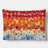 パーソナライズされたヴィンテージ押し花グラデーション アクセサリーポーチ (裏面)