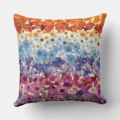 パーソナライズされたヴィンテージ押し花グラデーション クッション (裏面)