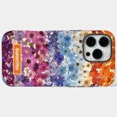 パーソナライズされたヴィンテージ押し花グラデーション Case-Mate iPhoneケース (裏面 (横))