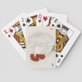 パーソナライズされたヴィンテージ日本の鶏の鶏 トランプ