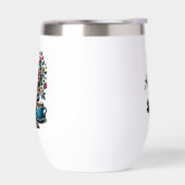 パーソナライズされたヴィンテージ書籍、コーヒーと花 (左面)