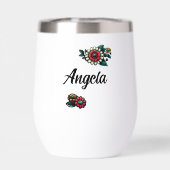 パーソナライズされたヴィンテージ書籍、コーヒーと花 (背面)