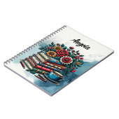 パーソナライズされたヴィンテージ書籍、コーヒーと花 ノートブック (左側)