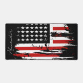 パーソナライズされたヴィンテージ米国国旗 デスクマット (正面)