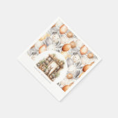 パーソナライズされたヴィンテージ素朴復活祭 スタンダードカクテルナプキン (角)