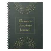パーソナライズされたヴィンテージ聖なる書物、 経典ジャーナル ノートブック (正面)