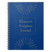 パーソナライズされたヴィンテージ聖なる書物、 経典仕訳帳 ノートブック (正面)