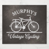 パーソナライズされたヴィンテージ自転車 レトロ自転車 ビールラベル (シングルラベル)