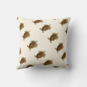 パーソナライズされたヴィンテージ航海のの水色 クッション (裏面)