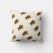 パーソナライズされたヴィンテージ航海のの水色 クッション (正面)