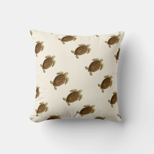 パーソナライズされたヴィンテージ航海のの水色 クッション (正面)