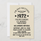 パーソナライズされたヴィンテージ誕生会 招待状 (正面)