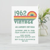 パーソナライズされたヴィンテージ誕生会 招待状 (スタンド正面)