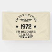 パーソナライズされたヴィンテージ誕生日ギフト黒 横断幕 (横)