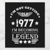 パーソナライズされたヴィンテージ誕生日ギフト 白 ワインラベル (シングルラベル)