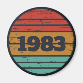 パーソナライズされたヴィンテージ誕生日プレゼントアイディア マグネット