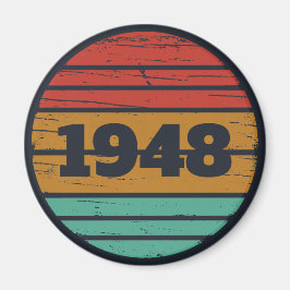 パーソナライズされたヴィンテージ誕生日プレゼントアイディア マグネット