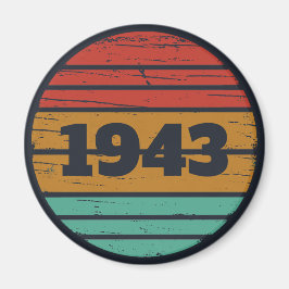 パーソナライズされたヴィンテージ誕生日プレゼントアイディア マグネット