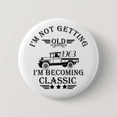 パーソナライズされたヴィンテージ誕生日プレゼントアイディア 缶バッジ (正面)