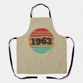 パーソナライズされたヴィンテージ誕生日プレゼント エプロン (正面)