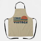パーソナライズされたヴィンテージ誕生日プレゼント エプロン (正面)