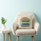 パーソナライズされたヴィンテージ誕生日プレゼント クッション (椅子)