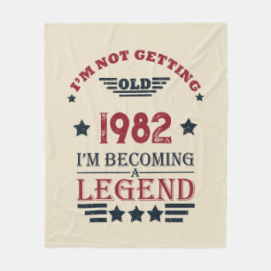 パーソナライズされたヴィンテージ誕生日プレゼント フリースブランケット