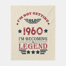 パーソナライズされたヴィンテージ誕生日プレゼント フリースブランケット