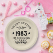 パーソナライズされたヴィンテージ誕生日プレゼント ペーパープレート (パーティー)