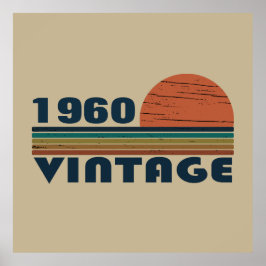 パーソナライズされたヴィンテージ誕生日プレゼント ポスター