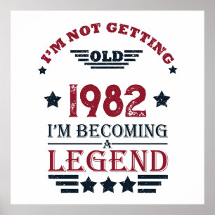 パーソナライズされたヴィンテージ誕生日プレゼント ポスター