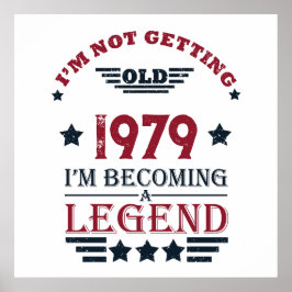 パーソナライズされたヴィンテージ誕生日プレゼント ポスター