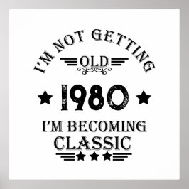 パーソナライズされたヴィンテージ誕生日プレゼント ポスター