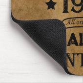 パーソナライズされたヴィンテージ誕生日プレゼント マウスパッド (コーナー)