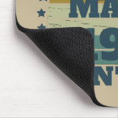 パーソナライズされたヴィンテージ誕生日プレゼント マウスパッド (コーナー)