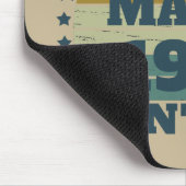 パーソナライズされたヴィンテージ誕生日プレゼント マウスパッド (コーナー)