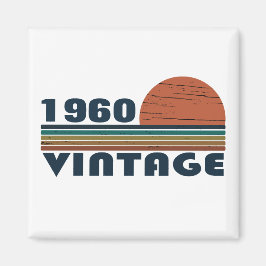 パーソナライズされたヴィンテージ誕生日プレゼント マグネット