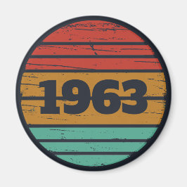 パーソナライズされたヴィンテージ誕生日プレゼント マグネット