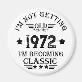 パーソナライズされたヴィンテージ誕生日プレゼント マグネット