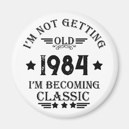 パーソナライズされたヴィンテージ誕生日プレゼント マグネット