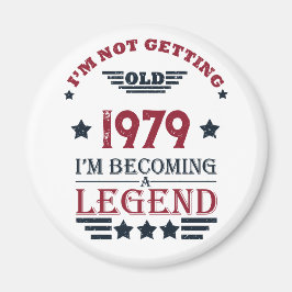 パーソナライズされたヴィンテージ誕生日プレゼント マグネット