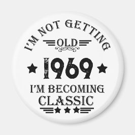 パーソナライズされたヴィンテージ誕生日プレゼント マグネット