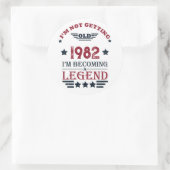 パーソナライズされたヴィンテージ誕生日プレゼント ラウンドシール (バッグ)