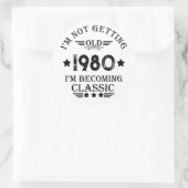 パーソナライズされたヴィンテージ誕生日プレゼント ラウンドシール (バッグ)